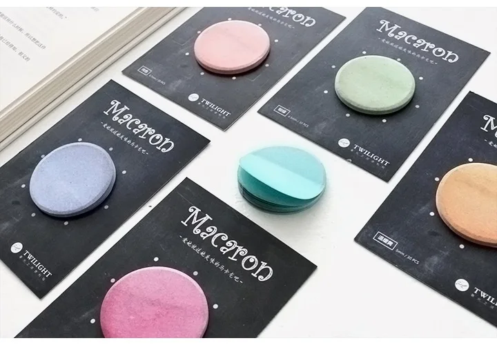 48 шт./партия, винтажный блокнот Macaron memo, Цветная Клейкая наклейка для торта, заметка, дневник, стикеры, офисные аксессуары, школьные принадлежности FM693