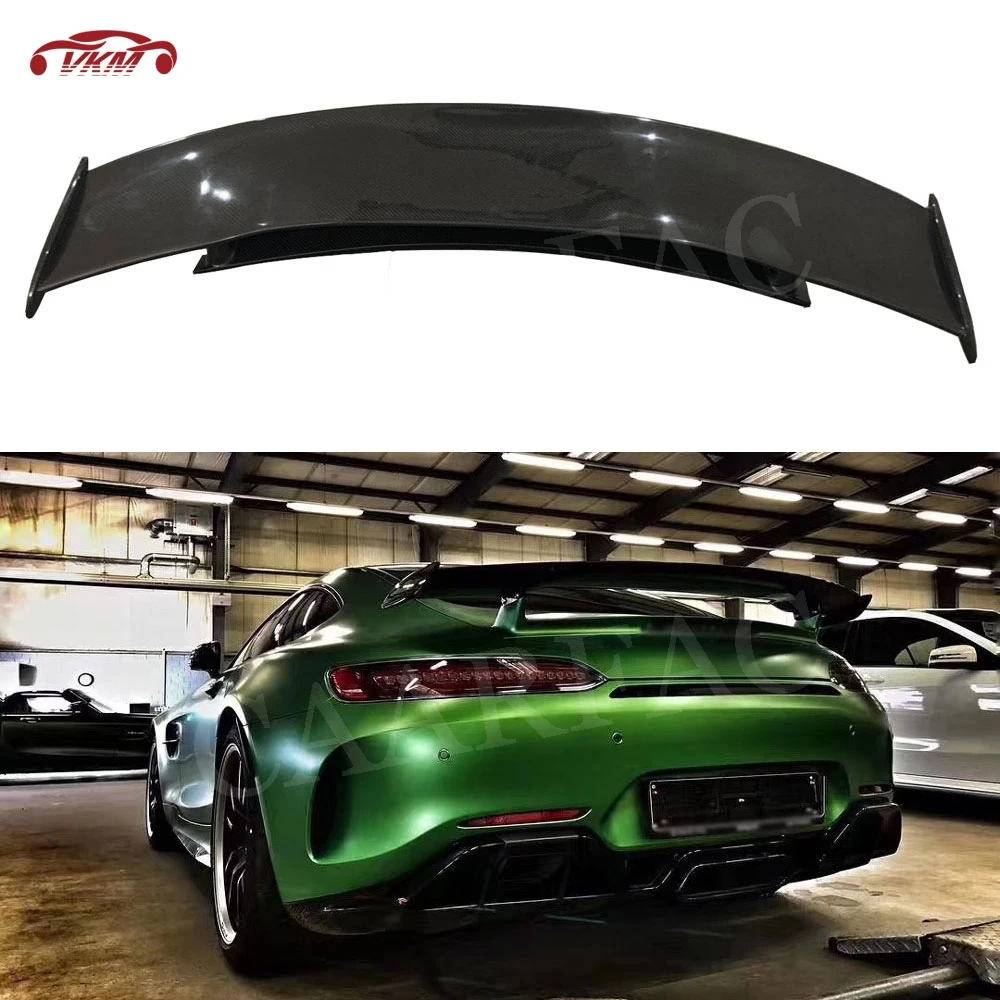 Углеродное волокно задний багажник спойлер, пригодный для Mercedes Benz AMG GT AMG GTS AMG GTR купе 2-дверный frp зад крылья