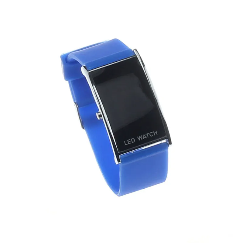 Blue Zerotime#501, спортивные наручные часы, светодиодный, с будильником, цифровой, для женщин и мужчин, спортивный резиновый браслет, наручные часы, на каждый день, для улицы - Цвет: Blue