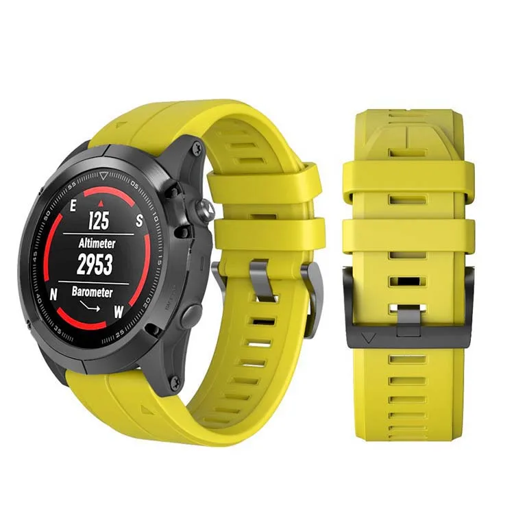 GXV 26 мм высококачественный силиконовый ремешок для Garmin Fenix 5X/5X Plus/3/3 HR часов с