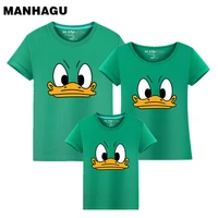family look 2020 fashion mother father baby cotton mommy and me clothes family clothing duck mouth family matching outfits tops