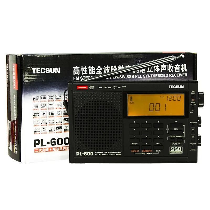 TECSUN PL-600 Цифровая Настройка Полный-Band FM/MW/SW-SBB/ВОЗДУХА/ФАПЧ Стерео Радио Приемник |