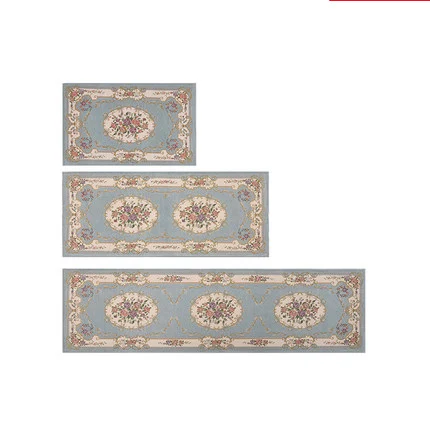 Q83 Tiffany Blue 50X80 см+ 50X180 см синель Противоскользящий ковер для кухни, коврик для ванной, татами, коврик для дома, прихожей, алфомбра - Цвет: Q83 Tiffany Blue