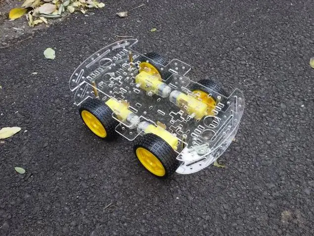 4WD Робот Салона Автомобиля Шасси Комплекты С Датчиком Скорости DC 3 В 5 6 для Arduino SG166
