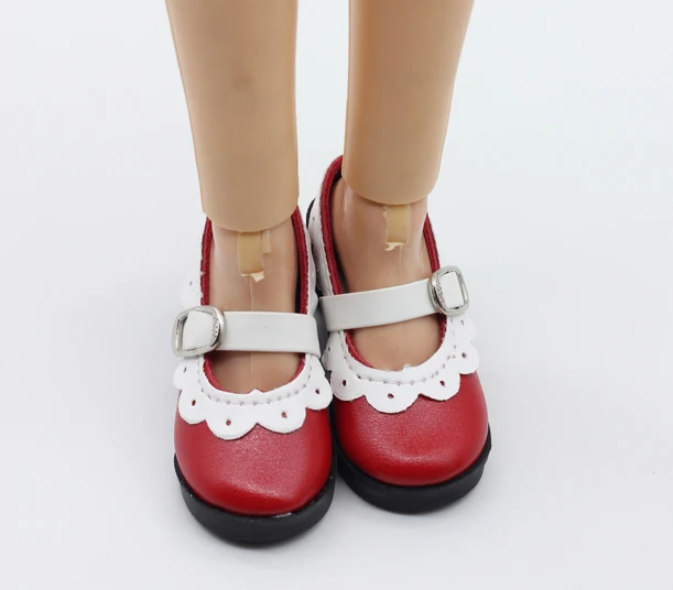 Красный 7,8 см Разноцветные туфли принцессы на высоком каблуке для куклы BJD 60 см 1/4 аксессуары для куклы 16 обувь для маленькой куклы - Цвет: Красный