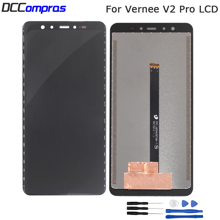 Для VERNEE V2 PRO ЖК-дисплей с сенсорным экраном дигитайзер сборка Запчасти для VERNEE V2 PRO экран ЖК-дисплей