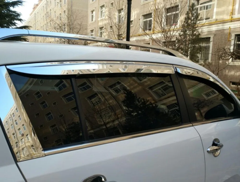 ABS хромированный Пластиковый оконный козырек Vent Shades Защита от солнца и дождя