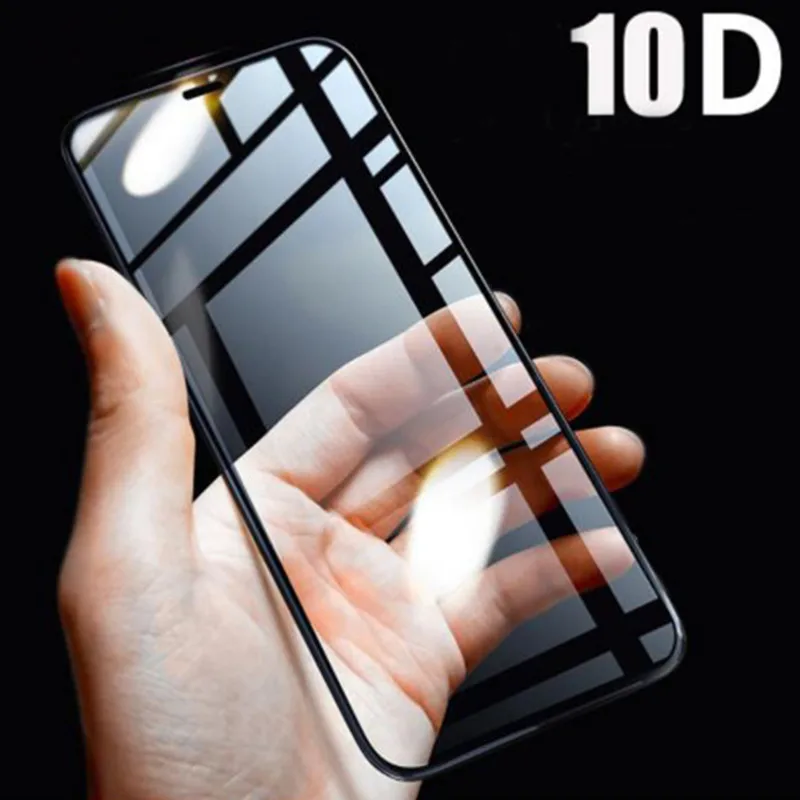 Защитное стекло 10D для iPhone Xs Max 6s 7 8 6 Plus X Xr iphone полноразмерная защита закаленная