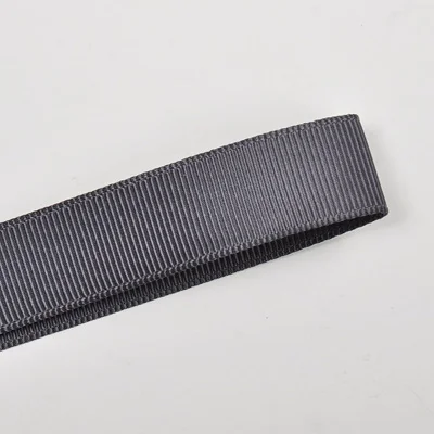 Яма Grosgrain ленты 6 9 13 16 19 22 мм 100 ярдов/партия черный белый серебристый красный Твердые для упаковки Diy украшения свадебной вечеринки - Цвет: charcoal 077