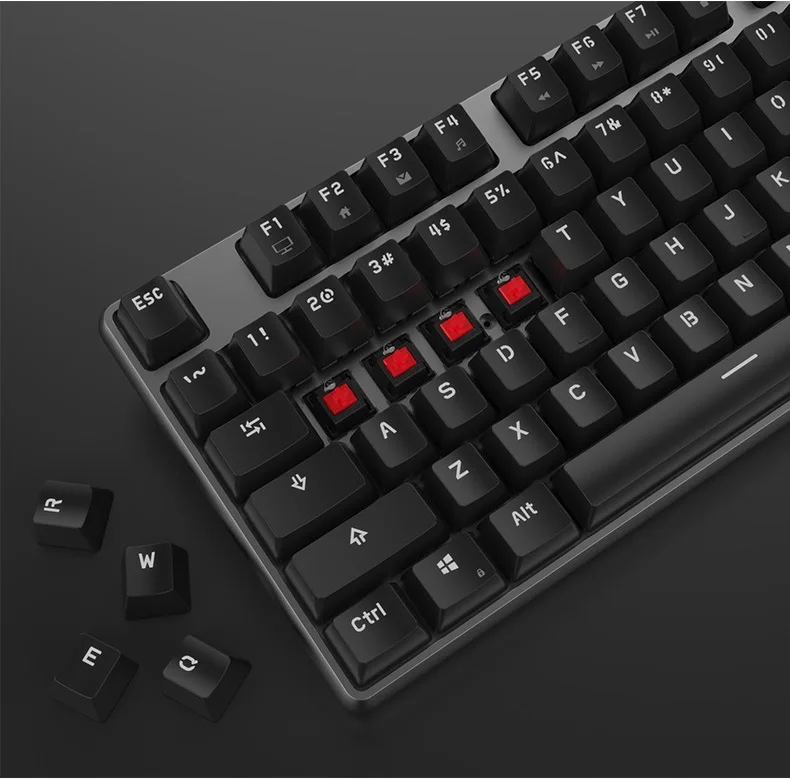 Новое поступление RK601/602 Mitch Rabbit эргономичная USB Проводная Механическая клавиатура с антипривидением оригинальная ось вишни, корпус из алюминиевого сплава