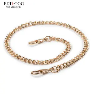 Сменная металлическая цепочка 40 см для ручных сумок, ручка, сумка через плечо, античная бронза, тональный ремешок сделай сам для сумок, аксессуары, фурнитура золотистого цвета