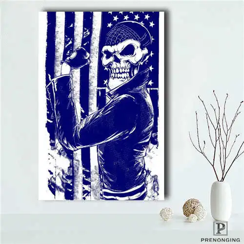 Изготовленный на заказ череп (1) @ Печатный постер ткань стены искусства картины