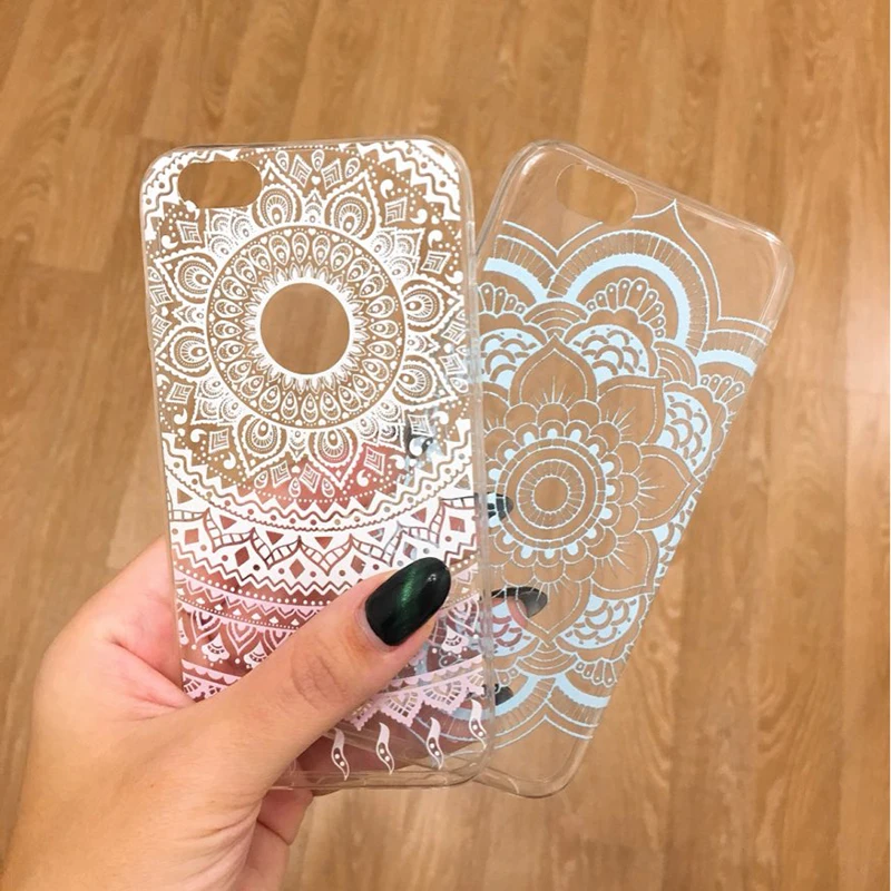 Dreamcatcher Flowers Cases For iphone X 7 8 6 6S Case Vintage Flower Campanula Cover for iPhone 6s Plus plus Shell Capa |
