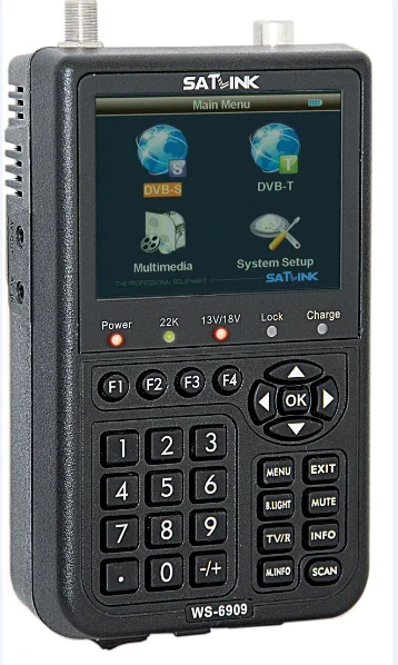Satlink WS-6909 3," DVB-S& DVB-T комбинированный спутниковый измеритель спутниковый искатель 6909 satlink ws 6909