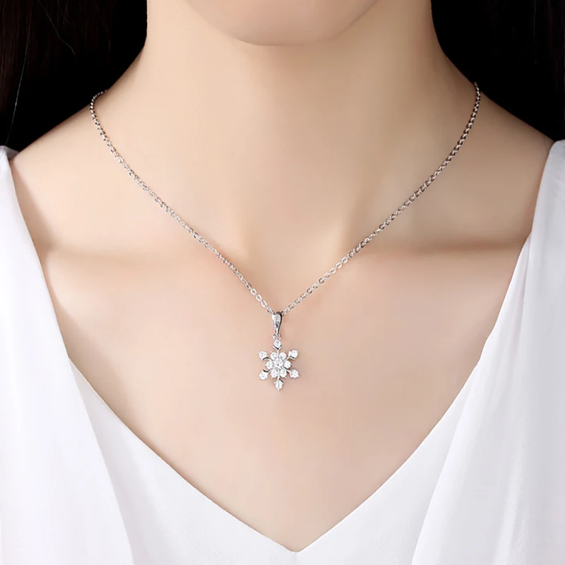 Элегантный Модный стиль снег CZ женское ожерелье с подвеской Воротник модные