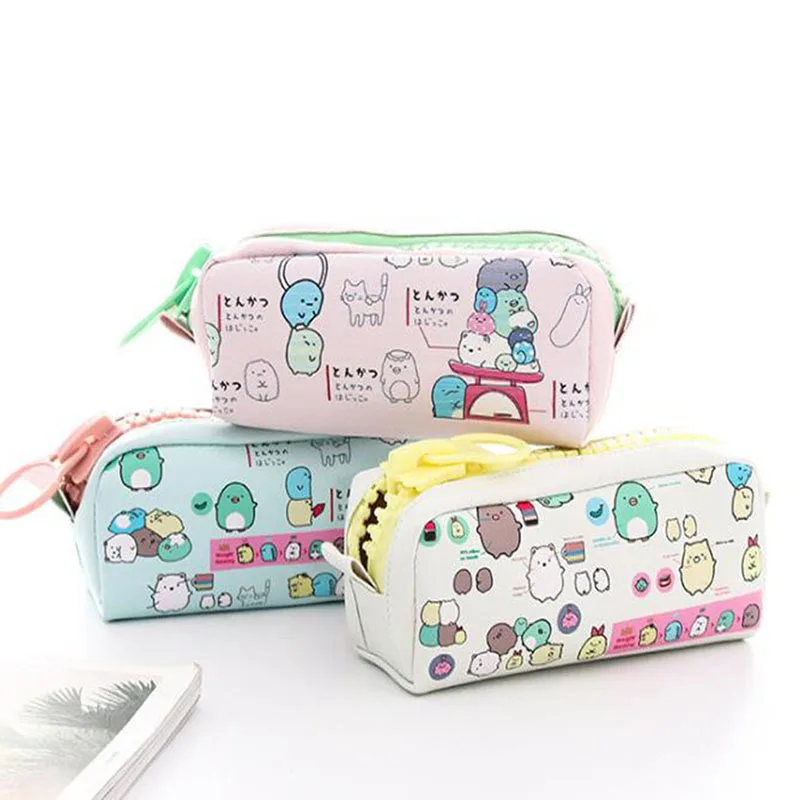 Милые Мультяшные косметички Большая вместительная косметичка портативная