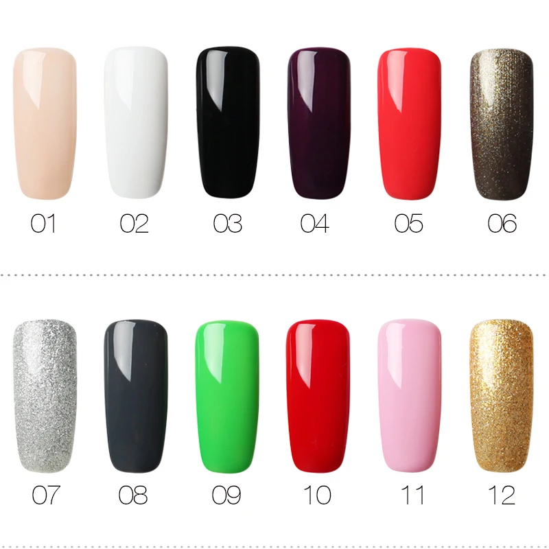 Гель лак для ногтей ROSALIND 10 шт./компл. однотонная серия новый подарок гелевые лаки