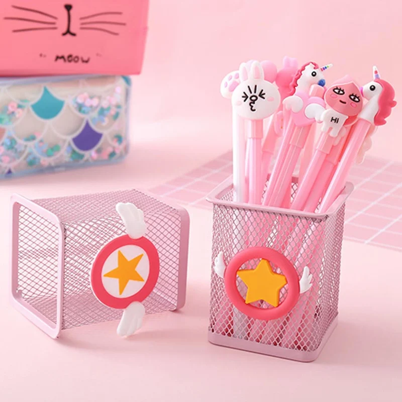Новые творческие Kawaii розовый единорог С КАКТУСОМ и фламинго квадратная коробка