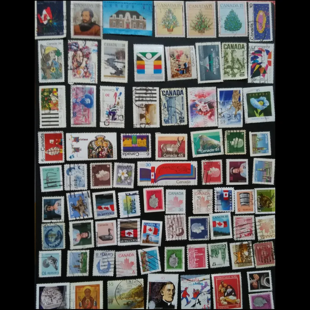 Canada100 шт./партия все разные бывшие в использовании почтовые марки с пост Mark не