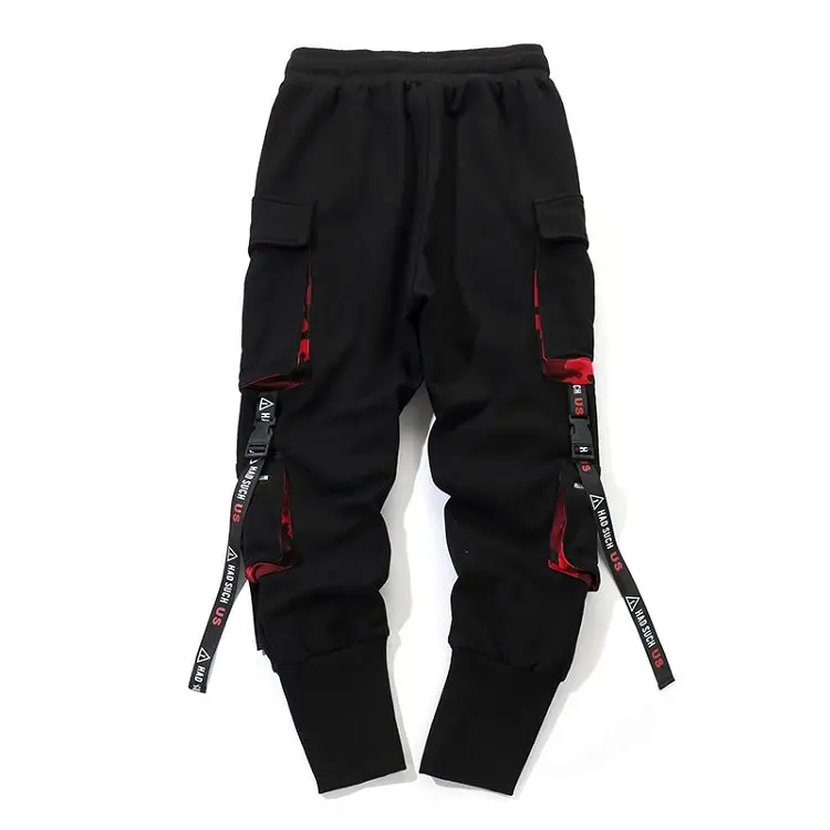 

2019 Mens Hip Hop Pant Side Pockets Vintage Camouflage Cargo Pant Streetwear Casual Harem Pant Military Tatical Trousers Washed