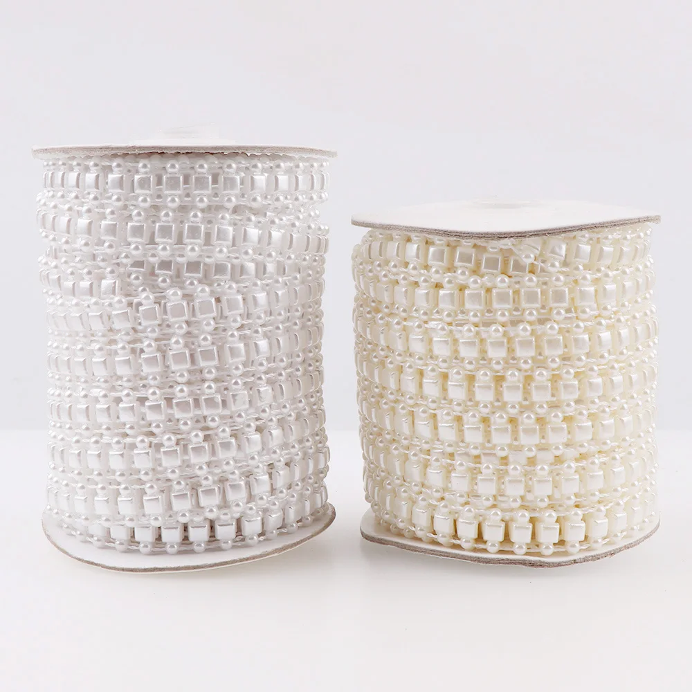 Квадратные бусины из хлопчатобумажной нити 2 метра 13 мм плоский АБС-пластик