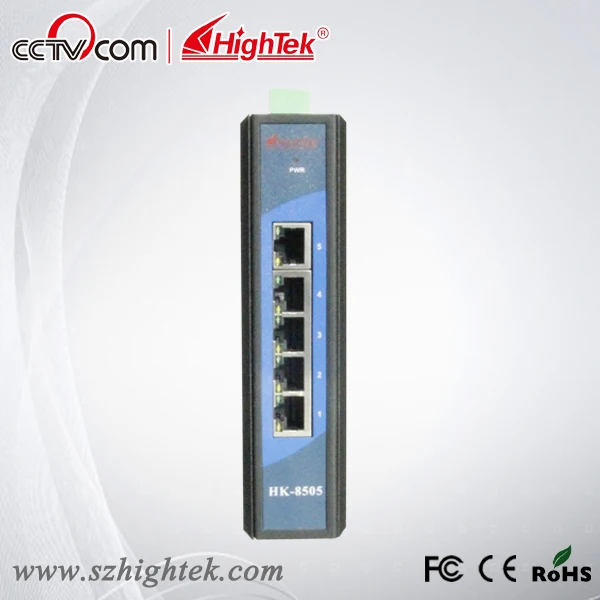 Industrial ethernet switch 5 Порты широкий диапазон рабочих температур din-рейку сети Ethernet
