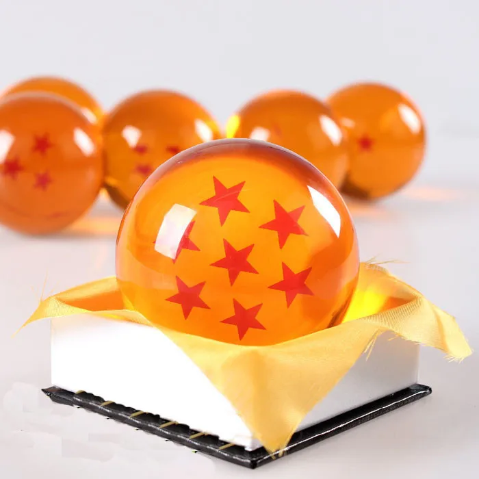 Новый Dragon Ball Z звезда хрустальный шар большой Размеры din: 3.0 дюймов (7.5 см) 1 2 3 4 5 6 7 в