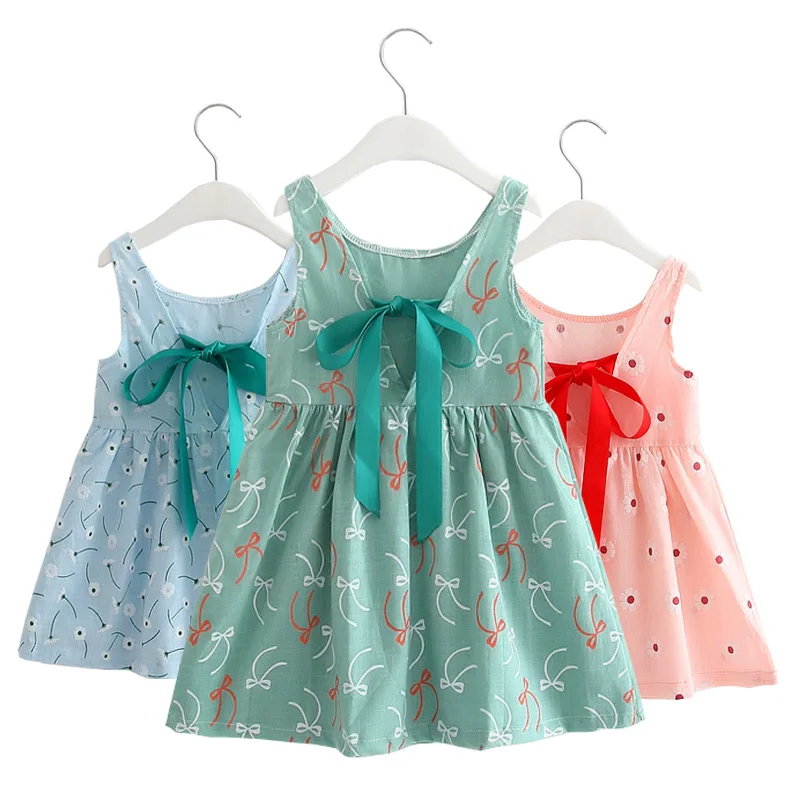 Baby Girls Dress Summer Flower Princess Dresses For Girl Children Clothes Kids Toddler Birthday 2 to 7 Years Old | Детская одежда и