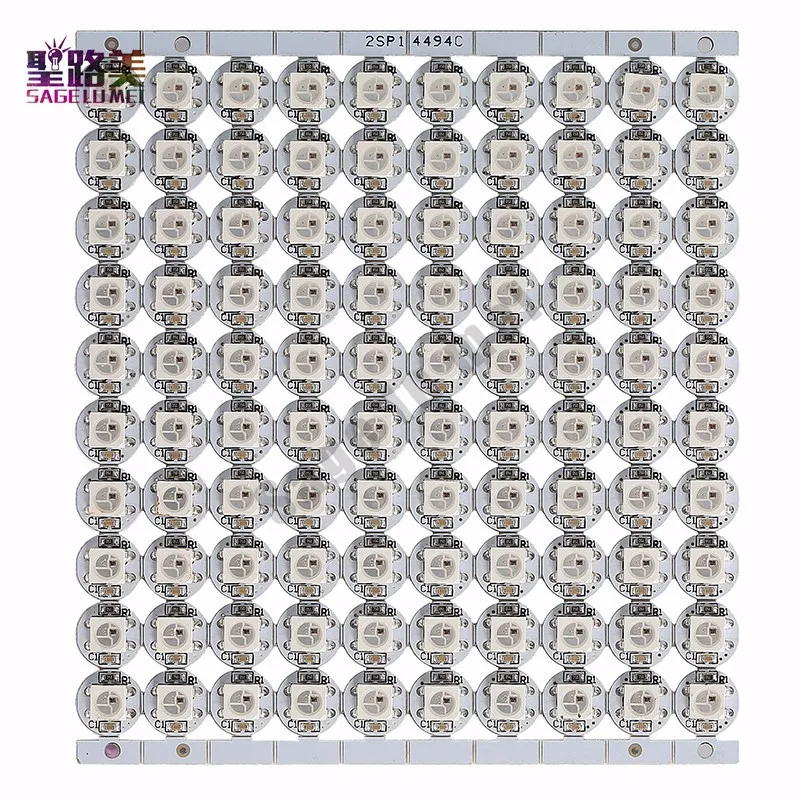 10-100 шт. 4-контактный WS2812B WS2812 светодиодный чип с радиатором доска DC5V 5050 RGB WS2811 IC встроенным индивидуально цифровой светодиодный чип для бороды