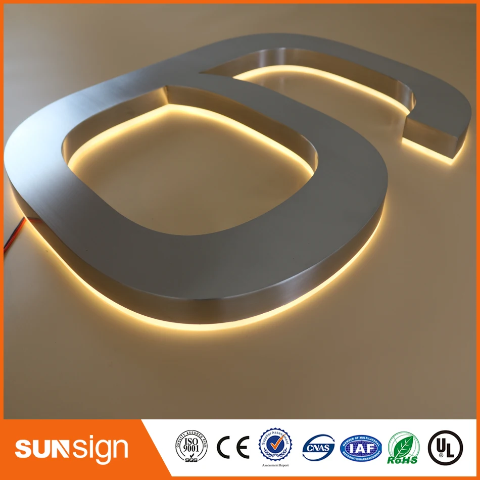 H=40cm Custom house number acrylic led letters