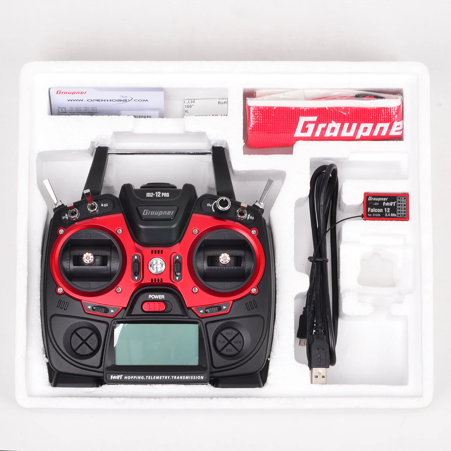 Graupner MZ-12PRO пульт дистанционного управления с приемником GR-12 + 3XG для вертолетом