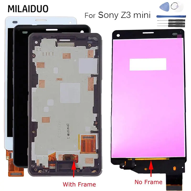 ЖК дисплей для SONY Xperia Z3 Compact D5803 D5833 D6603 D6633 сенсорный экран дигитайзер Мини Замена +