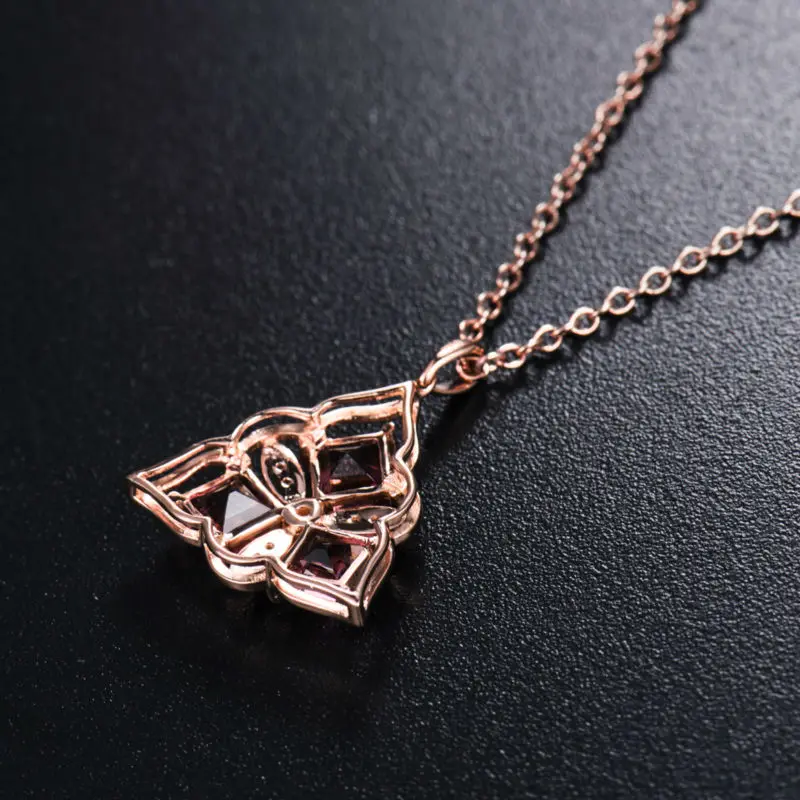 LOVERJEWELRY очаровательный новый дизайн 18Kt розовое золото бриллиант розовый турмалин