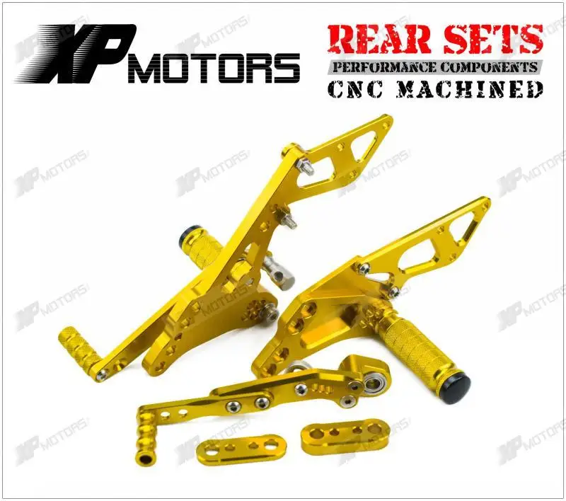 NICECNC CNC Заготовка подножки гоночные Rearset Подножка для Suzuki GSXR1000 GSX-R1000 2009 2010 2011 2012 2013