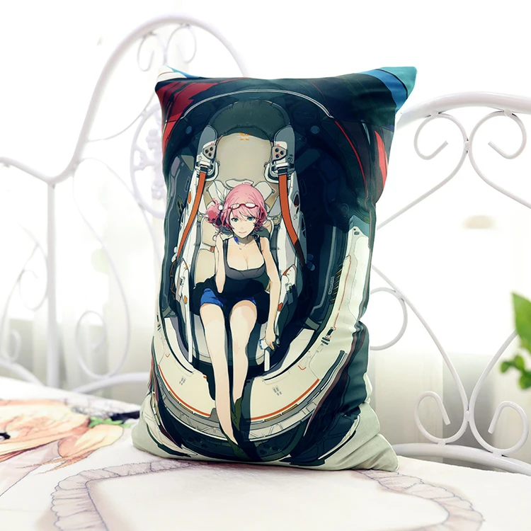 Moeyu Anime Twin Moons Hugging Body Pillow Cute Otaku Cushion 35x55cm 2WAY Fabric | Дом и сад