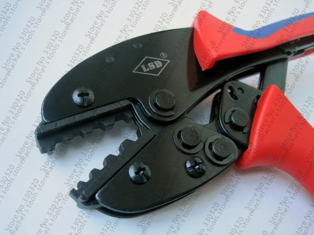 Храповик обжимной инструмент неизолированный кабель наконечники 4-16 мм2 |