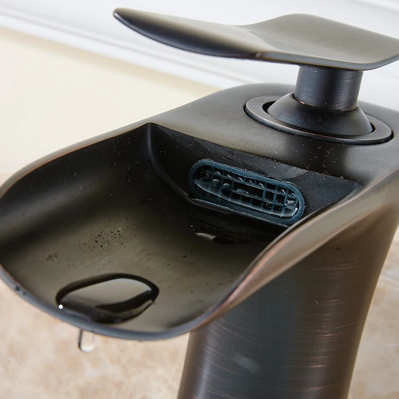 Fapully смеситель для ванной комнаты с одной ручкой раковины кран на бортике