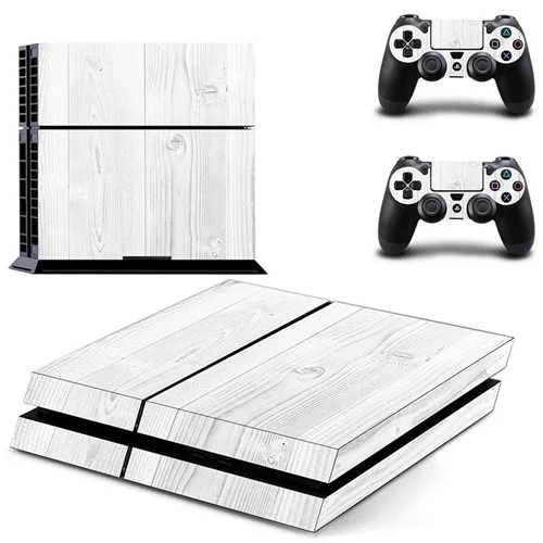 DPTM1400 Чистый белый черный цвет PS4 Кожа Наклейка для sony playstation 4 консоли и 2 контроллера PS4 скины наклейки виниловые аксессуары - Цвет: DPTM1400