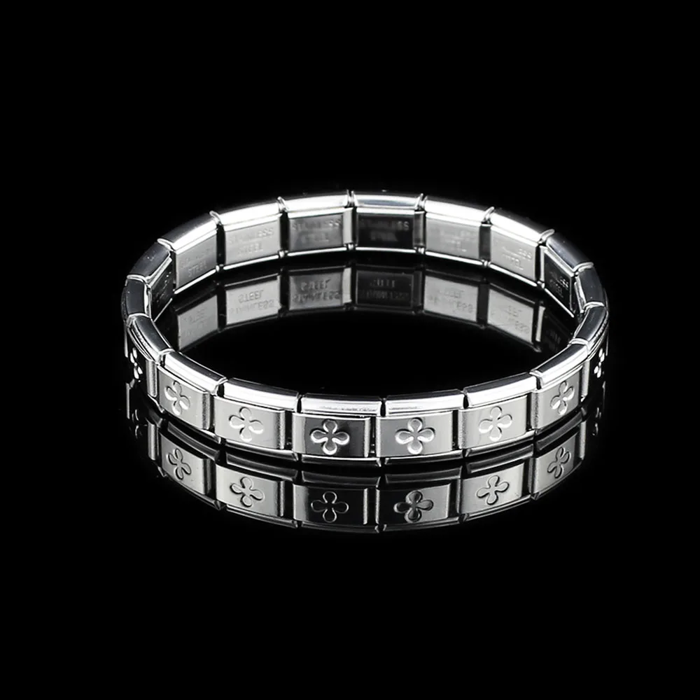 Silver Flower Браслеты со звездами бабочки для женщин и мужчин серебряный браслет из нержавеющей стали новые модные браслеты браслетов и украшений подарок - Окраска металла: Silver Flower