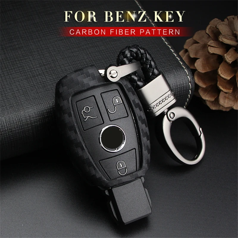 Чехол для автомобильного ключа Mercedes Benz W203 W210 W211 W124 W202 W204 W212 CLA GLC AMG чехол из