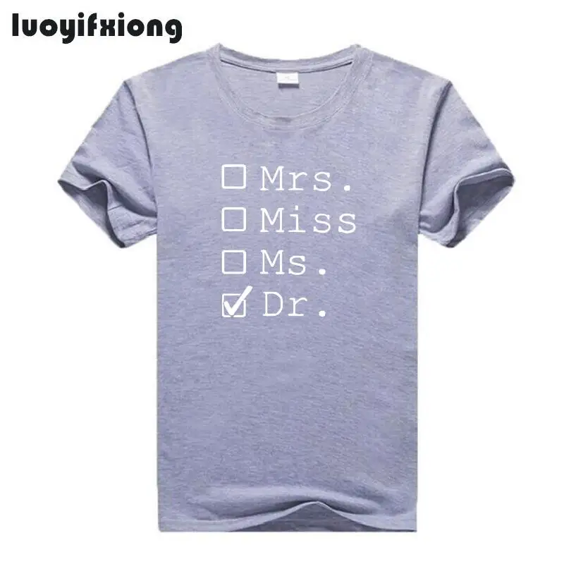 Хипстерская футболка с надписью Mrs Miss Ms Dr женские топы забавная рубашка доктором
