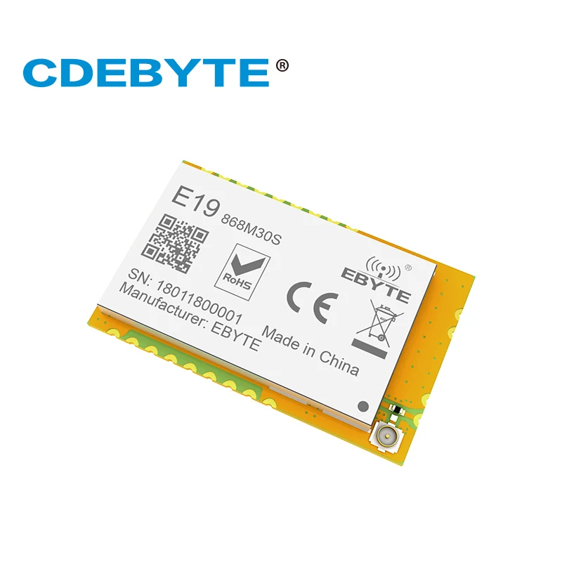 E19 868M30S Lora Дальний диапазон SX1276 868 МГц 1 Вт IPX штамп отверстие антенна IoT uhf