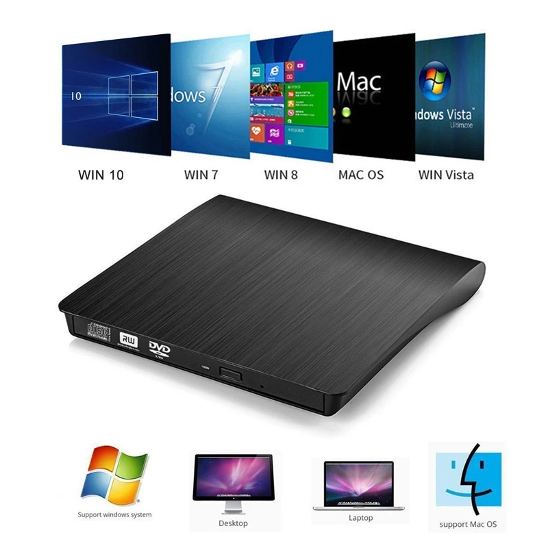 USB 3 0 внешний CD/DVD проигрыватель оптический привод DVD RW устройство записи
