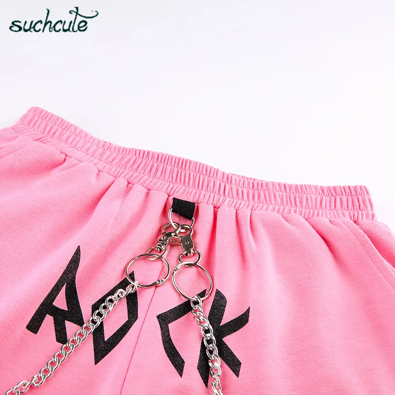 SUCHCUTE женские брюки в клетку с принтом Спортивные готические женские джоггеры корейский стиль пантолон Harajuku больших размеров повседневные брюки