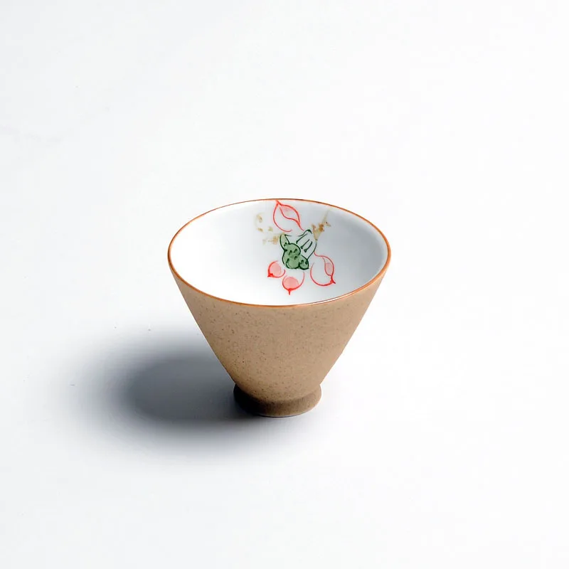 Керамика большой Размеры фарфорная чашка для чая Gaiwan и рисунком «кунг-фу чайный сервиз ручной росписью нарисованная маленькая чаша для церемонии Декорации для дома