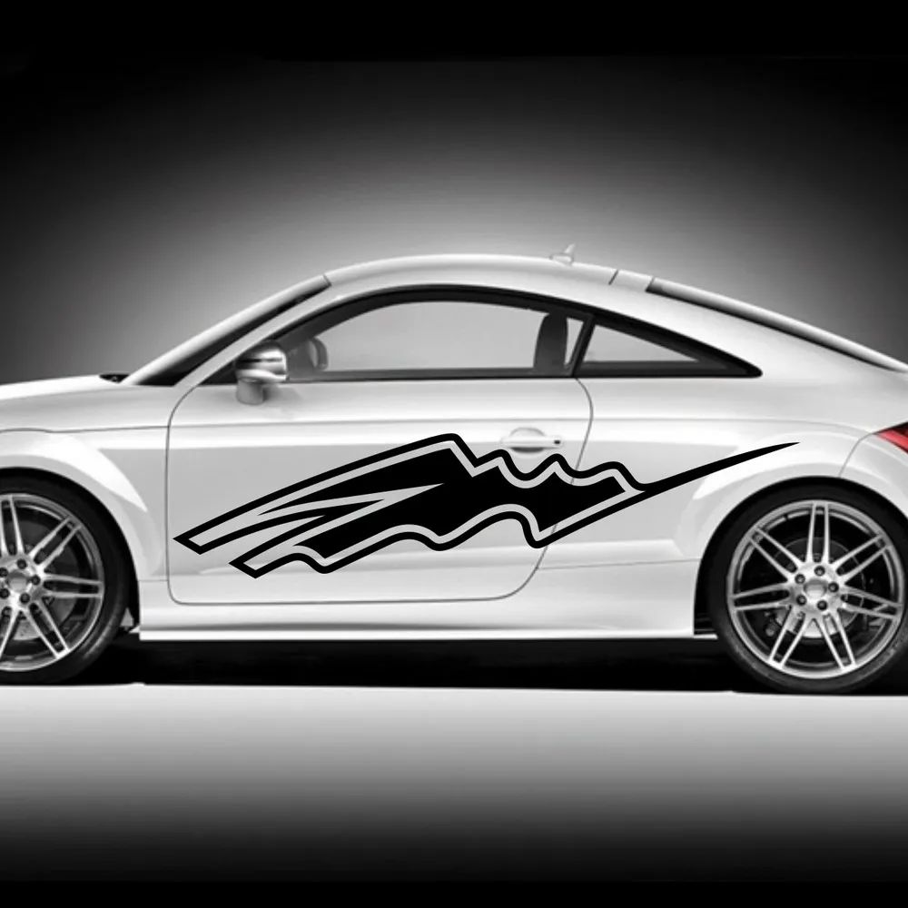 Автомобильные наклейки спортивные развевающиеся Контурные полосы для R8 A1 TT