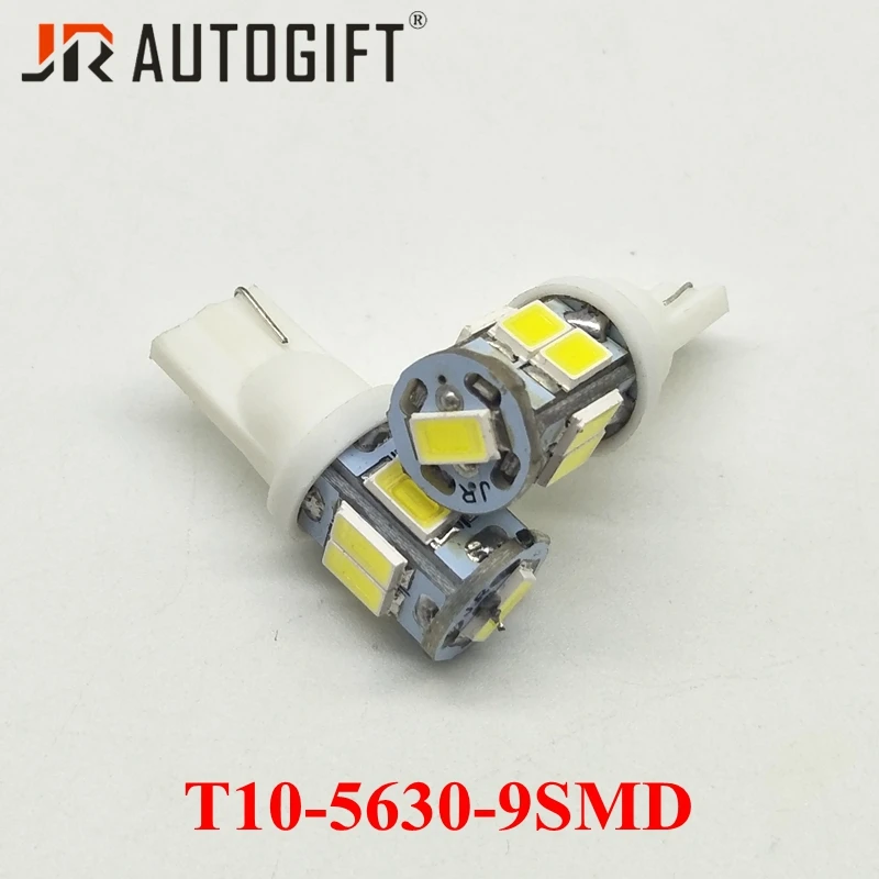 Автомобильная светодиодная лампа T10 9smd w5w 50 шт. 12 В 24 светодиодсветильник ПА 5630 5730