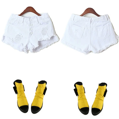 2017 новое поступление модные женские шорты мини-шаровары джинсы Летний стиль