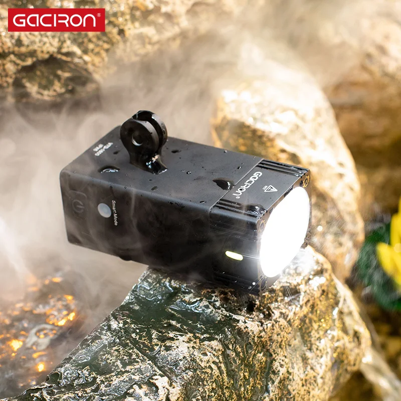 Интеллектуальный светильник Gaciron серии V7S 500 800 люмен для горного велосипеда Go Pro, перезаряжаемый велосипедный светильник IPX6 для гонок