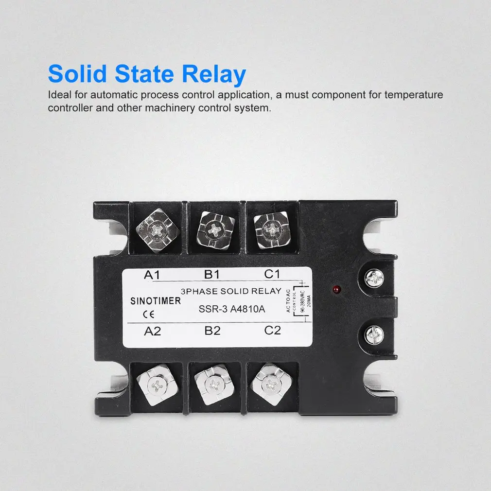 Твердотельное реле DC AC SSR 3D4810A 25A 40A 60A 80A 100A 3 32VDC до 30 480VAC ток нагрузки трехфазный для